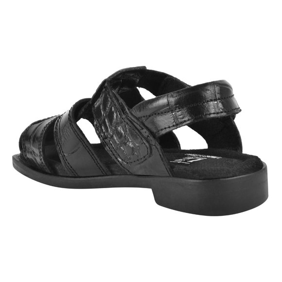 LIBERTYZENO Boys Closed Toe Crocodile Print Genuine Leather Fishermen sa… - Picture 3 of 8